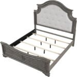 Selena Upholstered Wooden Panel Bedroom Set Grey - Image 6