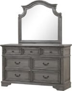 Selena Upholstered Wooden Panel Bedroom Set Grey - Image 4