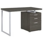 Brennan 47-inch 3-drawer Office Computer Desk Grey - Image 2