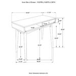 Bradenton 39-inch 1-drawer Wood Writing Desk White - Image 3