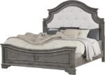 Selena Upholstered Wooden Panel Bedroom Set Grey - Image 7