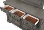 Selena Upholstered Wooden Panel Bedroom Set Grey - Image 5