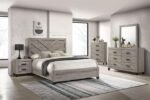 Oakdale Wooden Panel Bedroom Set Oak - Image 2