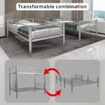 Dos Hermanos Metal Bunk Bed Color Silver & Black - Image 3