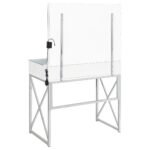 Eliza Vanity Set with Lighting & Stool White and Chrome - Image 4