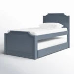 Twin Platfrom Bed With Trundle 3 Drawers Grey - Image 4