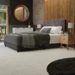 Starlett Velvet Bed With Diamonds Color Grey - Image 4