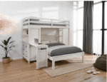 Aludra WoodenFull Size Loft Bed White - Image 2