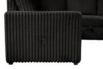 Divine Black Upholstered Sectional for Living Room - Image 4