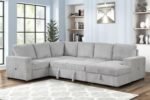Divine Sectional – Modern Grey Fabric Sofa - Image 3