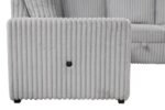 Divine Sectional – Modern Grey Fabric Sofa - Image 4
