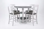Linda 5-Pieces Counter Height Dining Table Set - Image 3