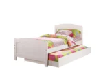 Amazon Twin Platfrom Bed With Trundle White - Image 2