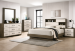 Fenwick Wooden Storage Bedroom Set Grey