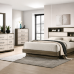 Fenwick Wooden Storage Bedroom Set Grey