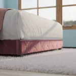 Starlett Velvet Upholstered Bed In Pink Color - Image 4