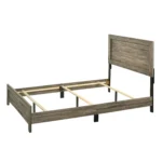 Rio Wooden Panel Bed Frame Brown - Image 4