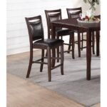 Louise 7-Pcs Dining Set Color Dark Brown - Image 2