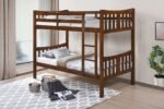 Caribou Twin Over Twin Wooden Bunk Bed Dark Brown - Image 2