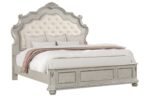 Lafayette Upholstered Mansion Bedroom Set White - Image 2