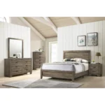Rio Wooden Panel Bed Frame Brown - Image 2