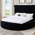 Serene Queen Upholstered Panel Bed with Storage (155232/155231/155233/155234)