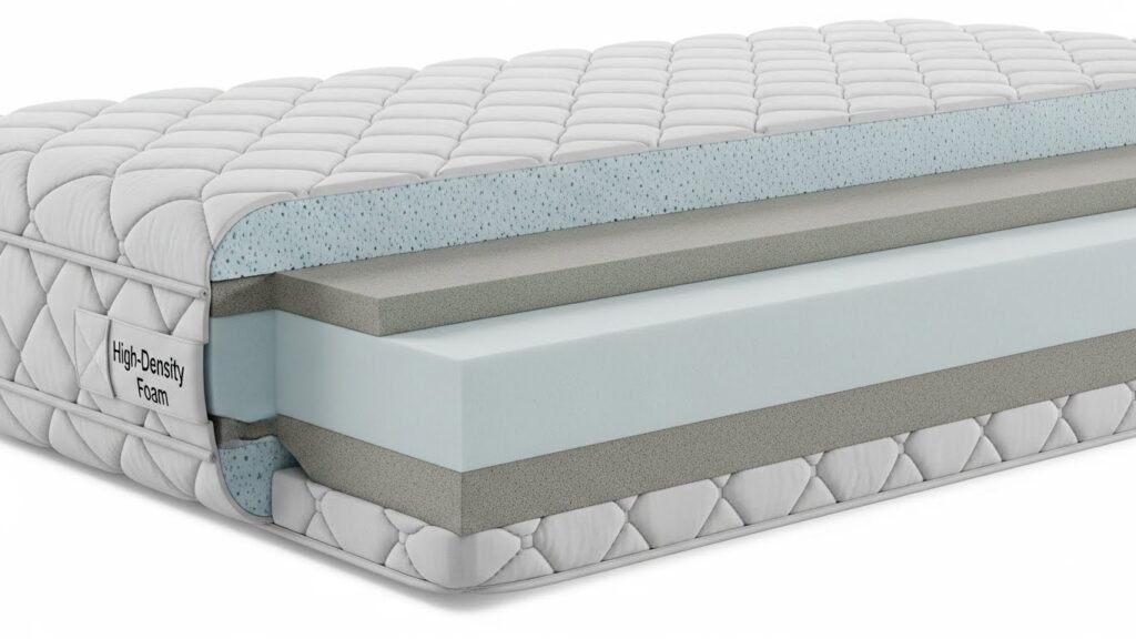 High-density foam is crucial for king sofa bed mattresses because it resists sagging and body impressions better than low-density foam.