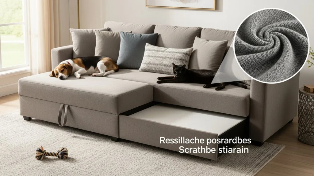 Pet-Proof Upholstery for Dallas King Sofa Beds
