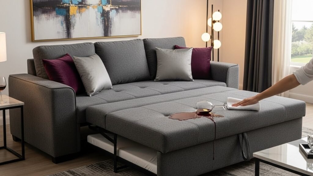 Stain-resistant fabrics help keep your king sofa bed looking fresh in high-traffic Dallas homes with kids, guests, or pets.