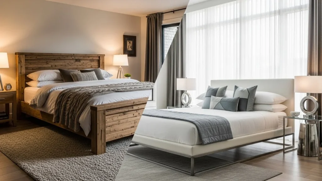 Wood vs Modern Finding Your Style in King Size Bedroom Sets