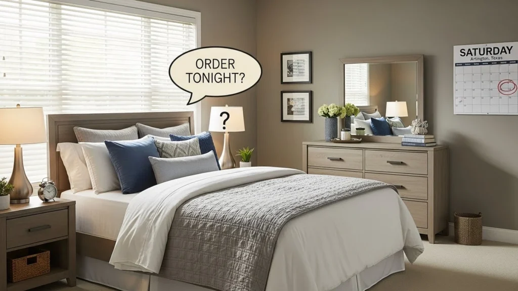 Worried About Setup Can I Order This Bedroom Set Tonight With Saturday Assembly in Arlington, Texas