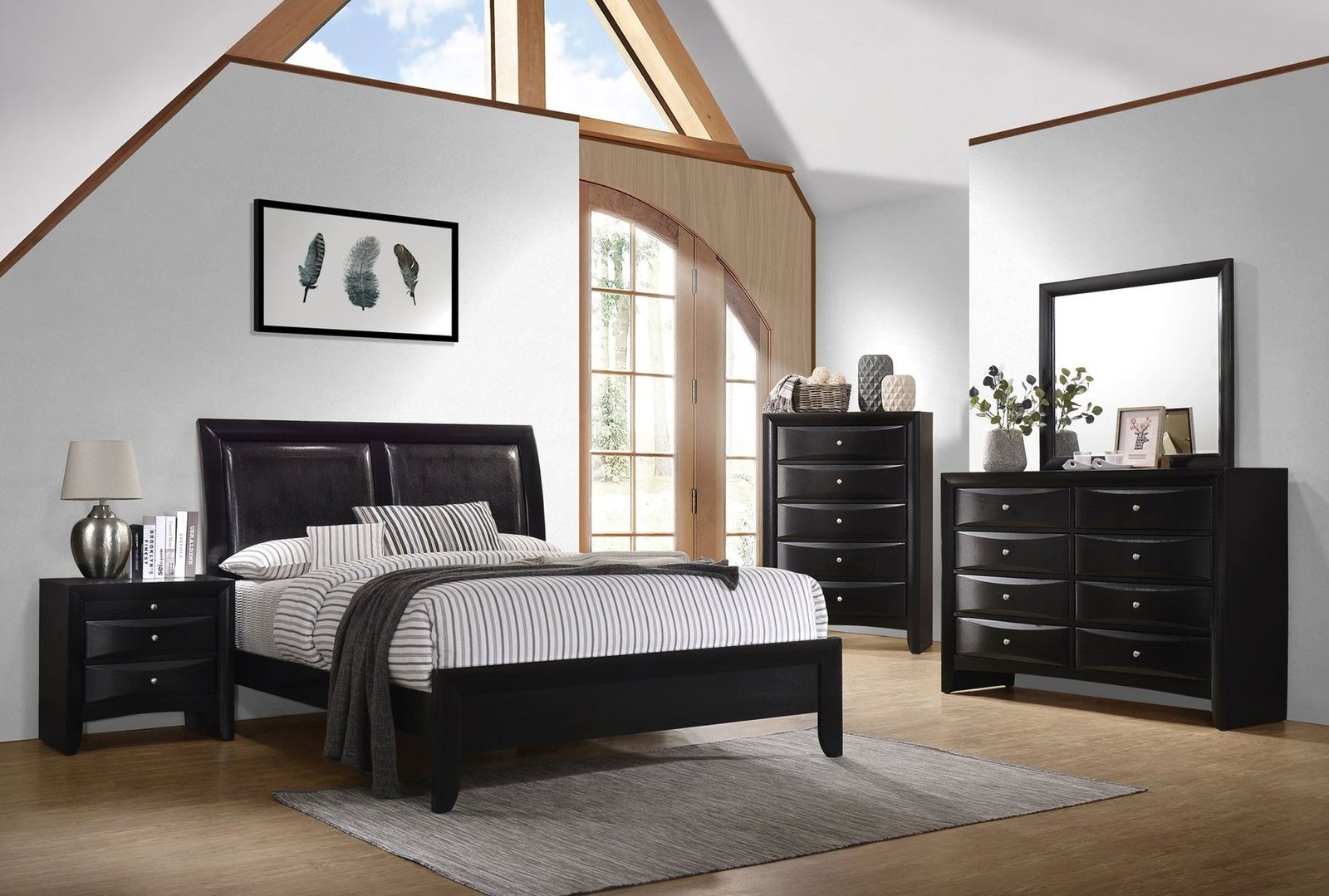 Briana 4-piece Queen Bedroom Set Black | Coaster Briana 4-piece Queen Bedroom Set Black | Coaster