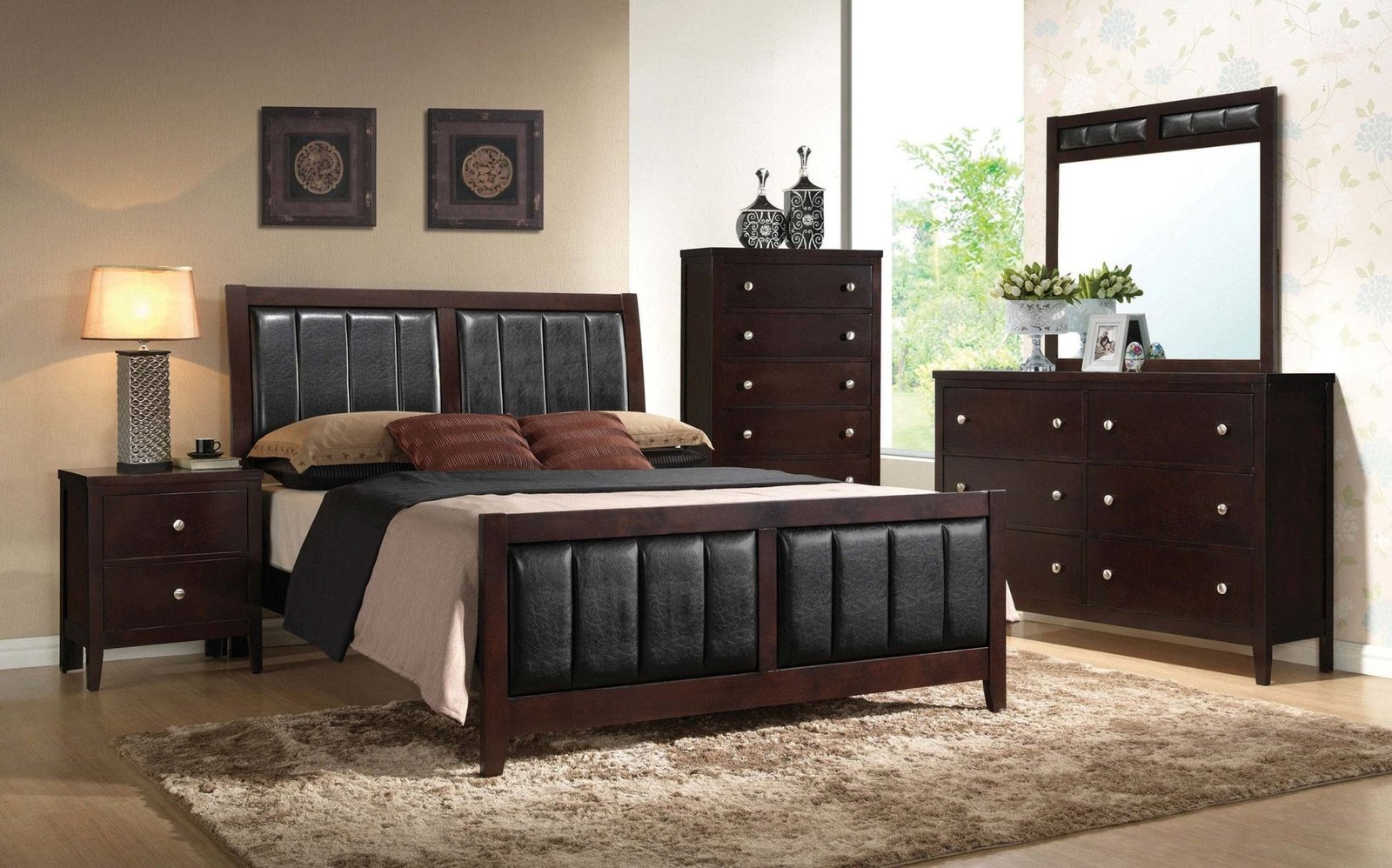 Carlton 4-piece Queen Bedroom Set Cappuccino | Coaster Carlton 4-piece Queen Bedroom Set Cappuccino | Coaster