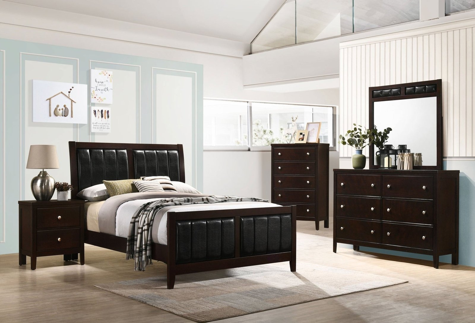 Carlton 5-piece Full Bedroom Set Cappuccino | Coaster Carlton 5-piece Full Bedroom Set Cappuccino | Coaster