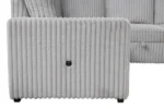 Divine Sectional – Modern Grey Fabric Sofa - Saleem Furniture Mart