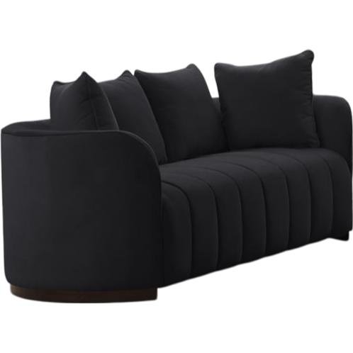 Generation Trade Vogue 503221 Loveseat - Black Generation Trade Vogue 503221 Loveseat - Black