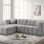 Juniper Modern Sectional Sofa with Chaise Grey - Saleem Furniture Mart