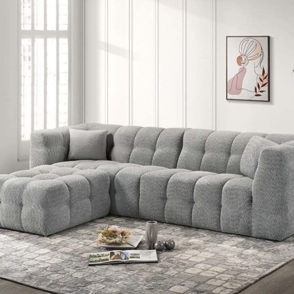 Juniper Modern Sectional Sofa with Chaise Grey - Saleem Furniture Mart