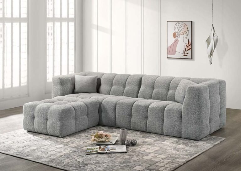 Juniper Modern Sectional Sofa with Chaise Grey - Saleem Furniture Mart