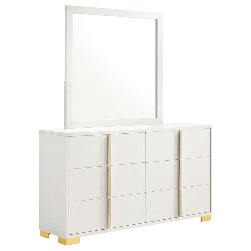 Marceline 6-Drawer Dresser with Mirror (222933M)