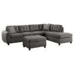 Stonenesse Sectional Sofa with Storage Ottoman Set Grey - Saleem Furniture Mart