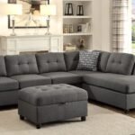 Stonenesse Sectional Sofa with Storage Ottoman Set Grey - Saleem Furniture Mart