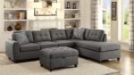 Stonenesse Sectional Sofa with Storage Ottoman Set Grey - Saleem Furniture Mart