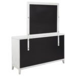 Marielle 6-drawer Dresser with Mirror Distressed White Dresser - Image 5