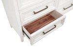 Marielle 6-drawer Dresser with Mirror Distressed White Dresser - Image 3