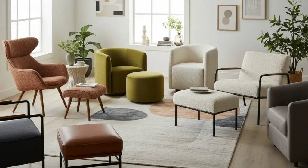 Accent Chairs & Ottomans