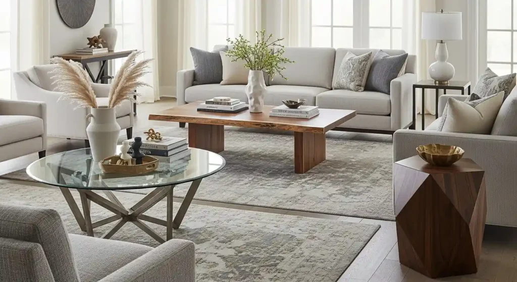 Coffee Tables, Accent Pieces, and Room Planning