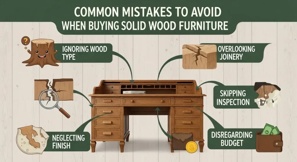 Common Mistakes to Avoid When Buying Solid Wood Furniture