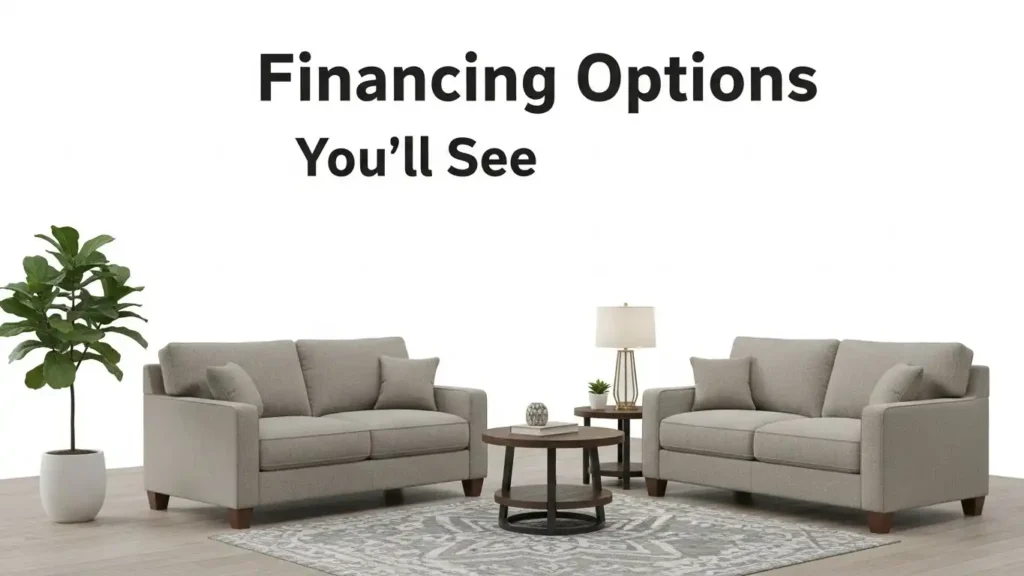 Financing Options You’ll See at Furniture Stores in Arlington, TX
