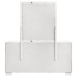 Jessica 6-drawer Dresser with Mirror Snow White | White Dresser - Image 4